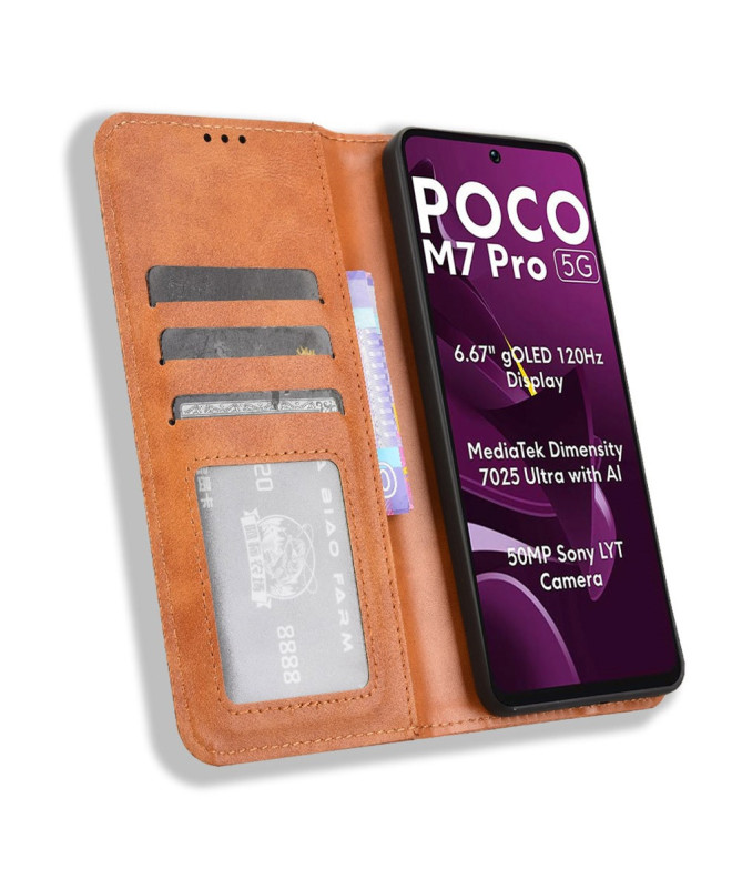 Housse Poco M7 Pro 5G Le Cirénius Style Cuir