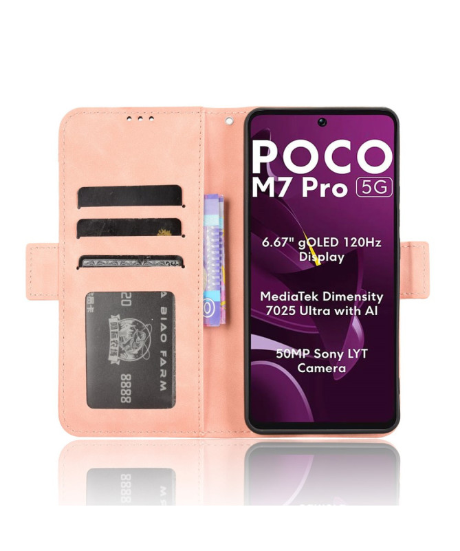 Housse Poco M7 Pro 5G Premium avec Porte Cartes