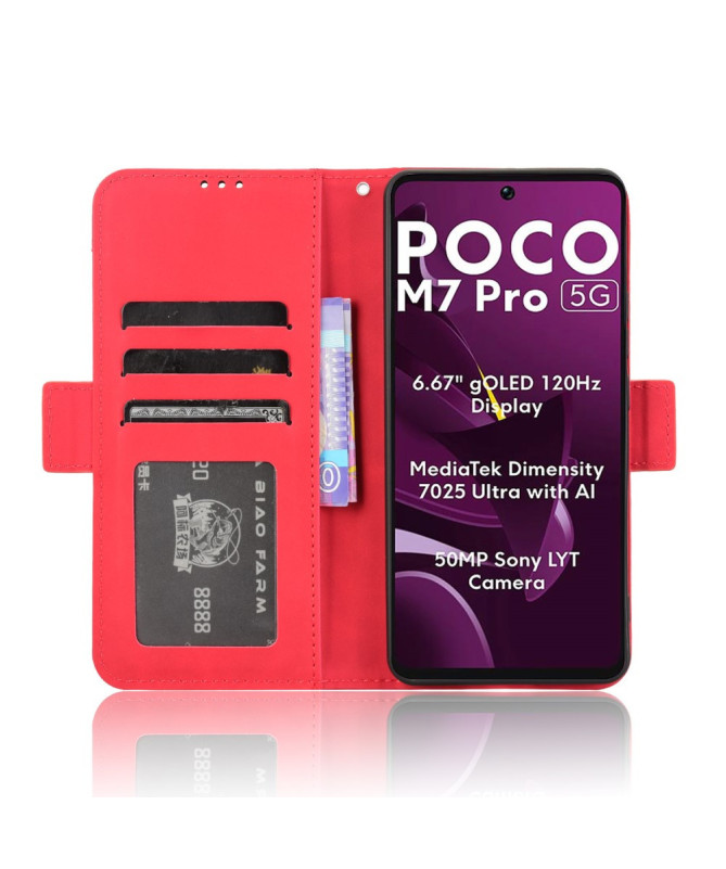 Housse Poco M7 Pro 5G Premium avec Porte Cartes