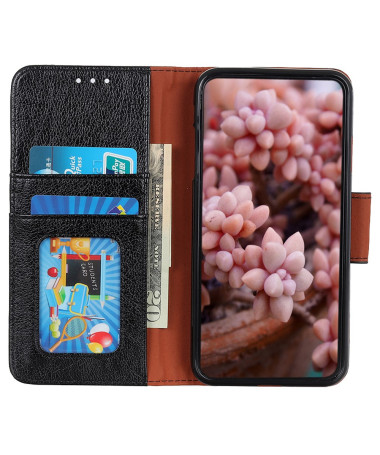 Housse Xiaomi Redmi Note 14 Pro 5G / Poco X7 Style Cuir Vieilli Noir - photo 3
