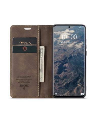 Housse Xiaomi Redmi Note 14 Pro 5G / Poco X7 Golias imitation cuir Marron - photo 10