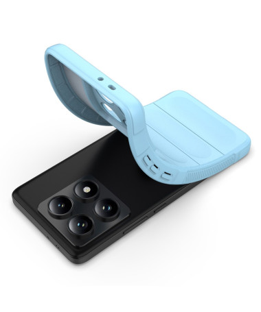 Coque Xiaomi Redmi Note 14 Pro 5G / Poco X7 Rugged Silicone Bleu clair - photo 14