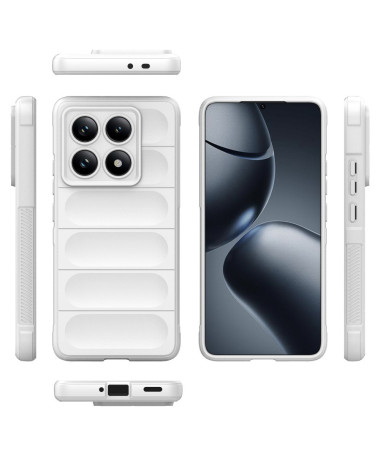 Coque Xiaomi Redmi Note 14 Pro 5G / Poco X7 Rugged Silicone Blanc - photo 44