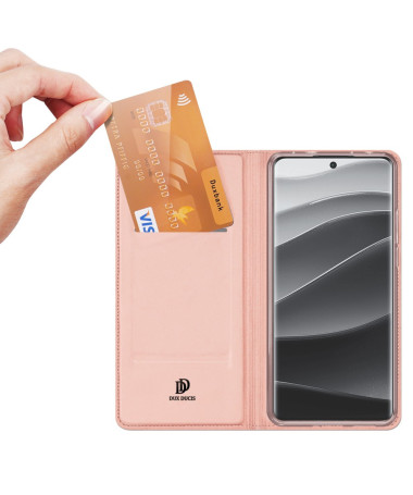 Étui Xiaomi Redmi Note 14 Pro 5G / Poco X7 Business Effet Satiné Or Rose - photo 15