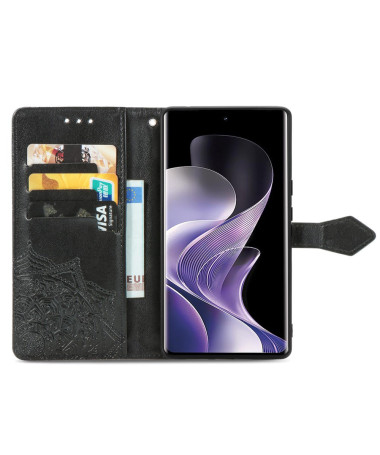 Housse Xiaomi Redmi Note 14 Pro 5G / Poco X7 Mandala Rétro Noir - photo 16
