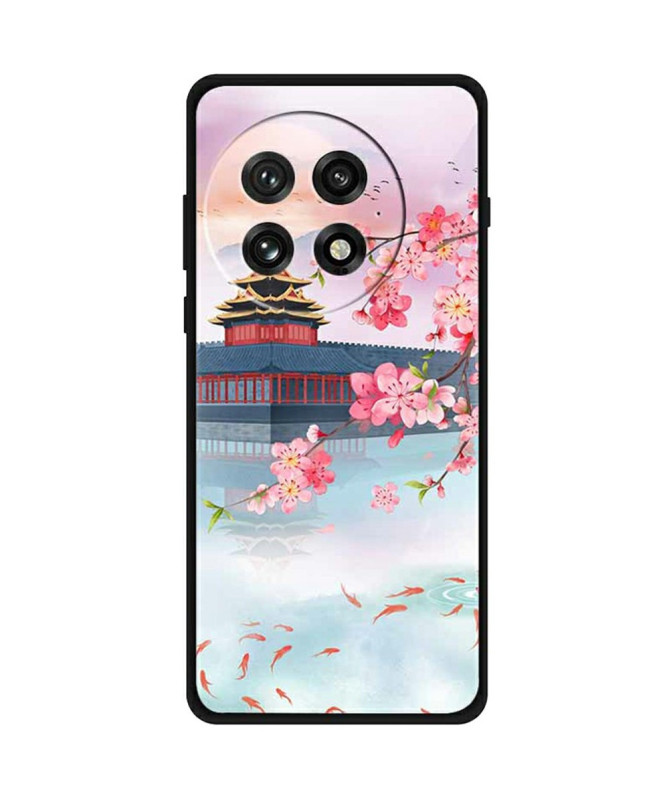 Coque OnePlus 13 Paysage Japonais, Fleurs de Cerisier