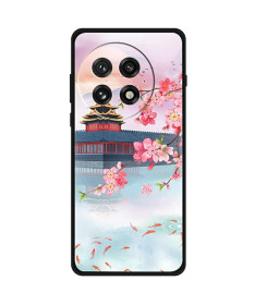 Coque OnePlus 13 Paysage Japonais, Fleurs de Cerisier