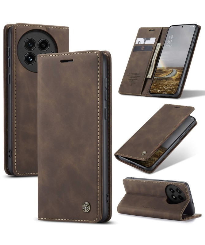 Housse OnePlus 13 Golias imitation cuir Marron - photo 9