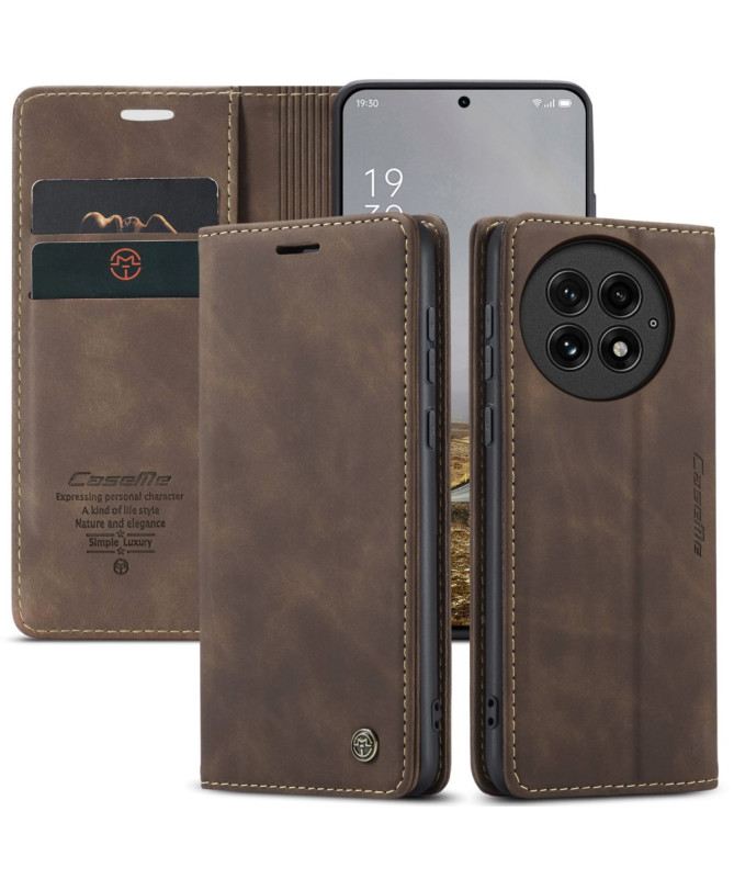 Housse OnePlus 13 Golias imitation cuir Marron - photo 11