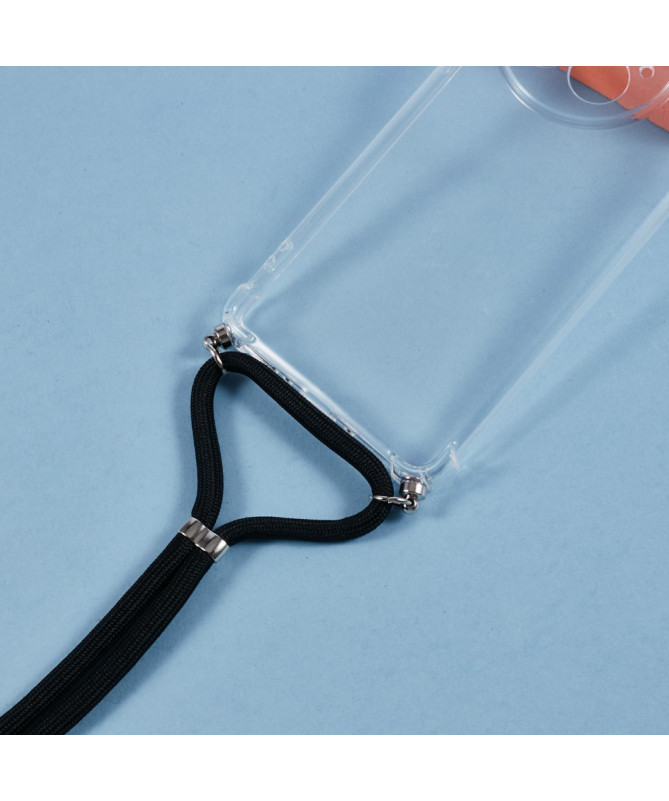 Cléos - Coque OnePlus 13 transparente avec cordon