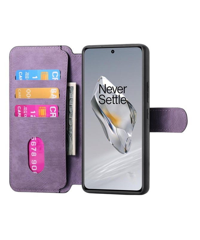 Étui Portefeuille avec coque détachable pour OnePlus 13