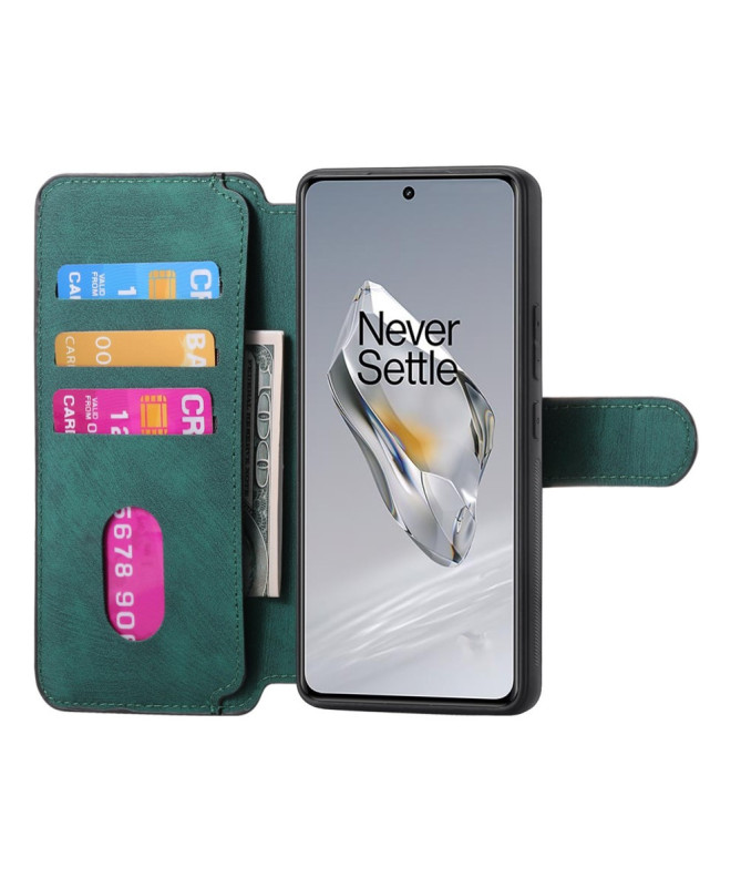 Étui Portefeuille avec coque détachable pour OnePlus 13