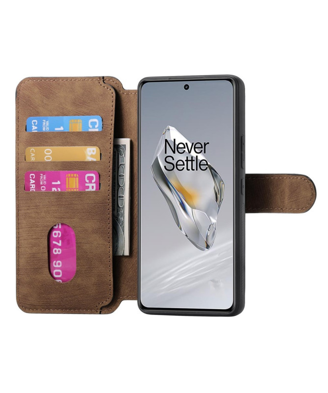 Étui Portefeuille avec coque détachable pour OnePlus 13