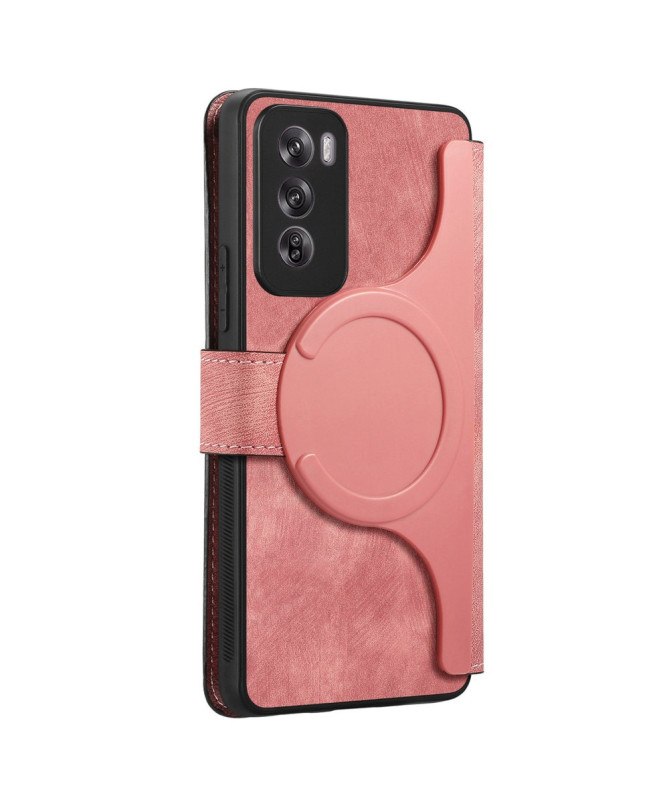 Étui Portefeuille avec coque détachable pour Oppo Reno 12 5G