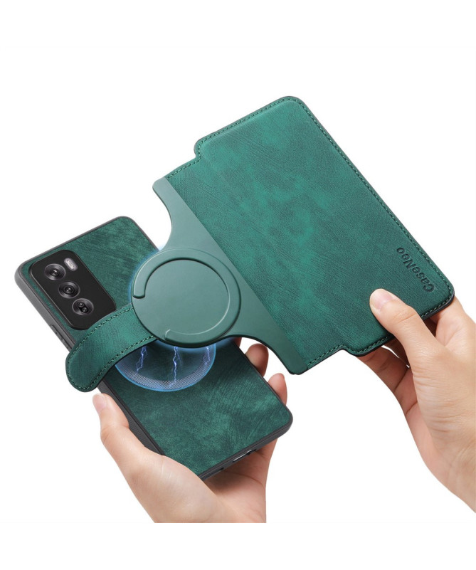 Étui Portefeuille avec coque détachable pour Oppo Reno 12 5G