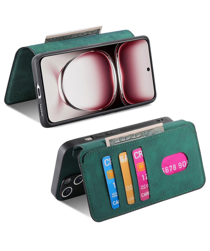 Étui Portefeuille avec coque détachable pour Oppo Reno 12 5G