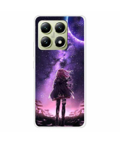 Coque Xiaomi 14T Illustration fille pleine lune