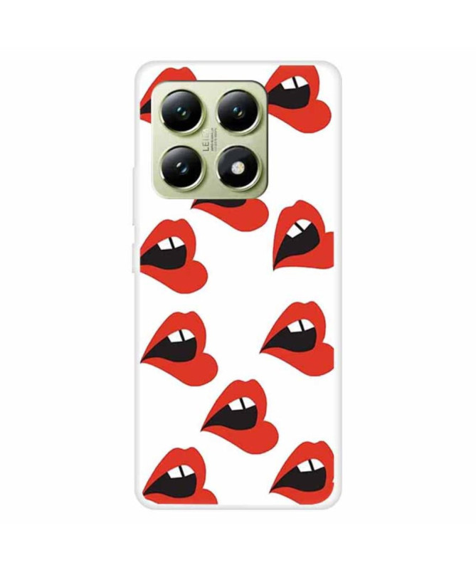 Coque Xiaomi 14T Bouches Rouges
