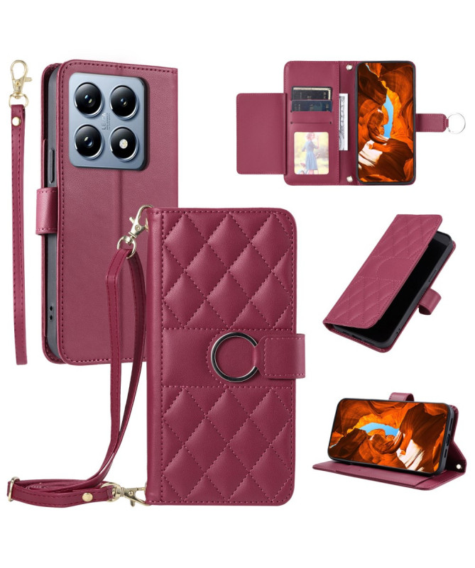 Elverum - Housse Xiaomi 14T Matelassé avec Bandoulière