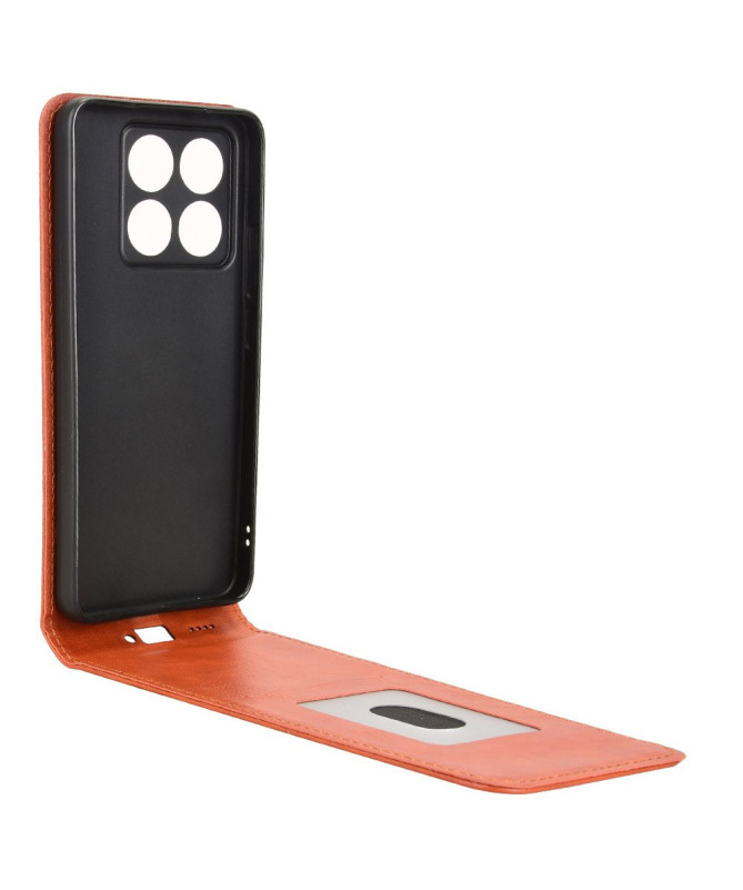 Monza - Housse Verticale Xiaomi 14T avec Porte-Carte