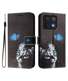 Housse Xiaomi 14T Chat et Papillon