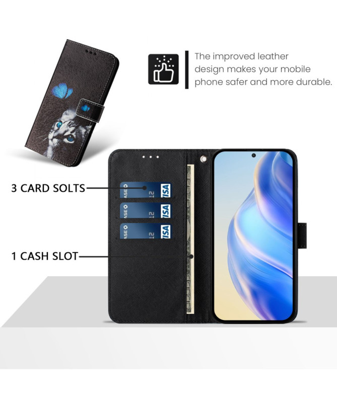 Housse Xiaomi 14T Chat et Papillon
