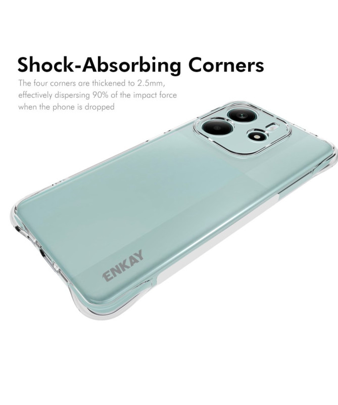 Protection Coque Xiaomi Redmi Note 14 4G ENKAY Transparent