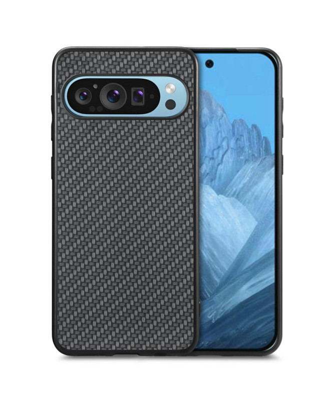 VIKSLA - Coque Google Pixel 9 Pro XL Style Fibre de Carbone