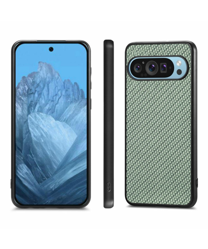 VIKSLA - Coque Google Pixel 9 Pro XL Style Fibre de Carbone