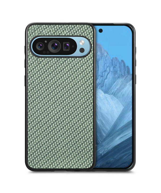 VIKSLA - Coque Google Pixel 9 Pro XL Style Fibre de Carbone