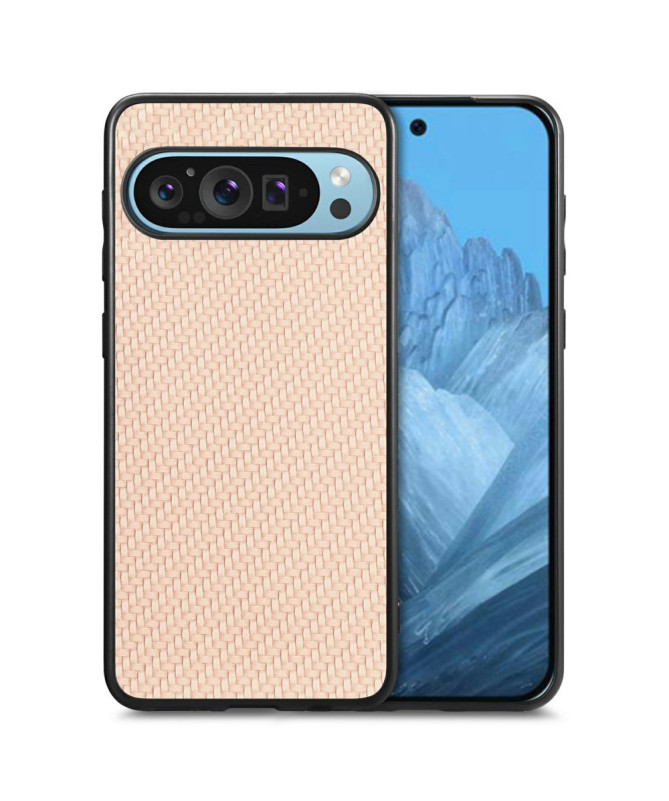 VIKSLA - Coque Google Pixel 9 Pro XL Style Fibre de Carbone