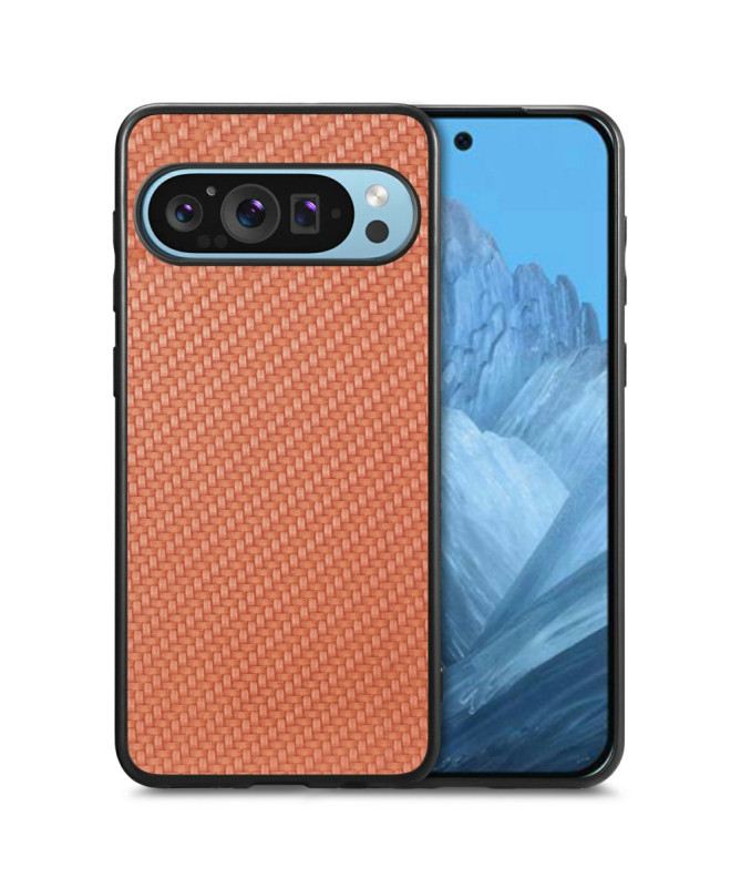 VIKSLA - Coque Google Pixel 9 Pro XL Style Fibre de Carbone
