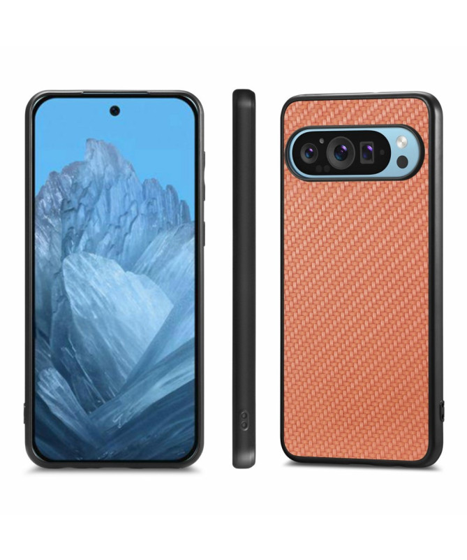 VIKSLA - Coque Google Pixel 9 Pro XL Style Fibre de Carbone