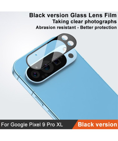 Google Pixel 9 Pro XL - Protections en verre trempé pour lentille arrière (2 pièces) - Noir