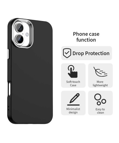 Coque iPhone 16 Plus Protection Antichoc et Design Minimaliste Noir - photo 9