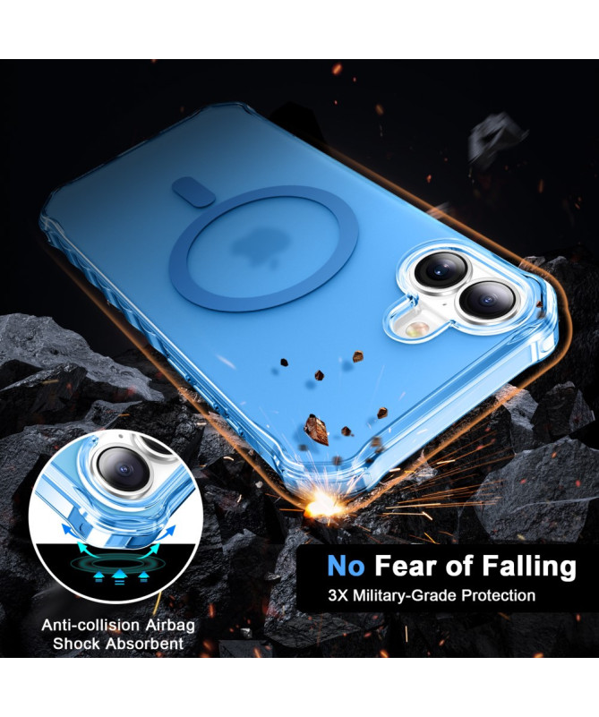 Coque iPhone 16 Plus Protection Militaire avec Bords Ondulés