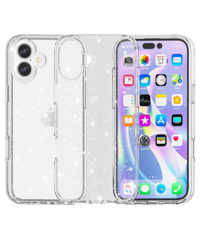 Coque iPhone 16 Plus Paillettes Scintillantes