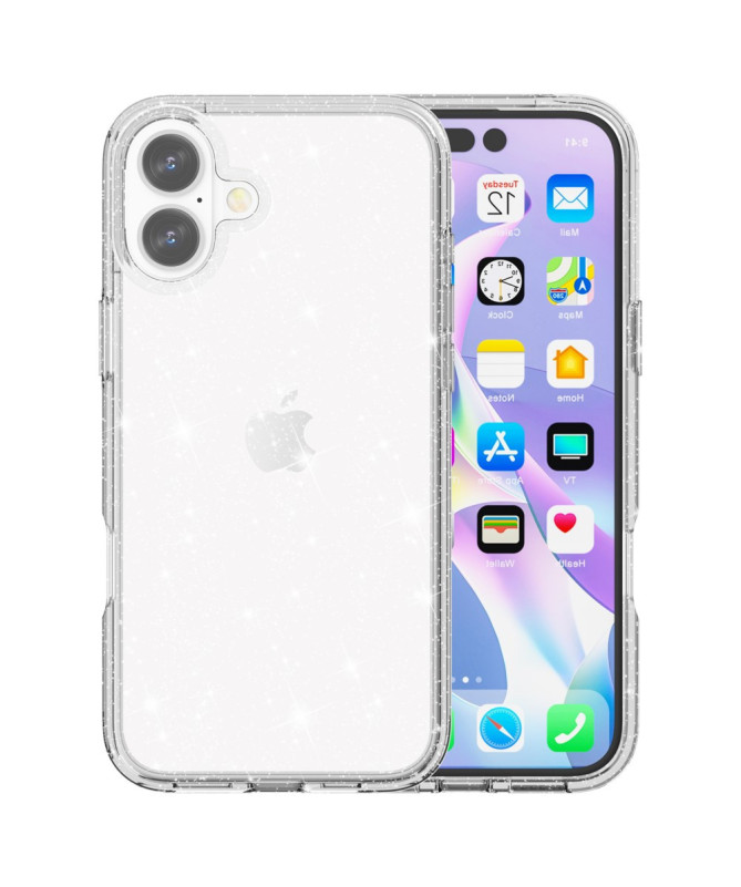 Coque iPhone 16 Plus Paillettes Scintillantes