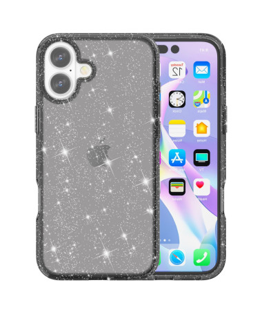 Coque iPhone 16 Plus Paillettes Scintillantes Gris - photo 21