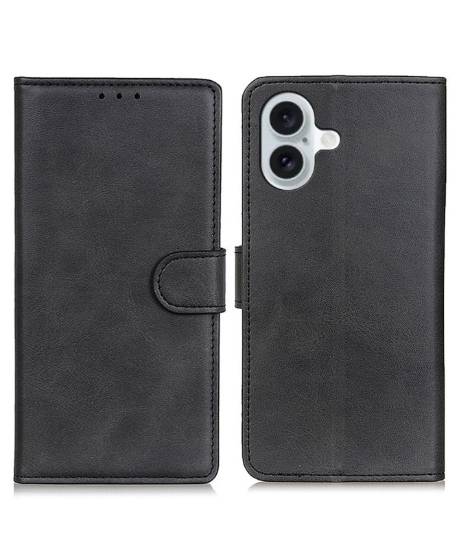 Housse iPhone 16 Plus Marius effet cuir mat