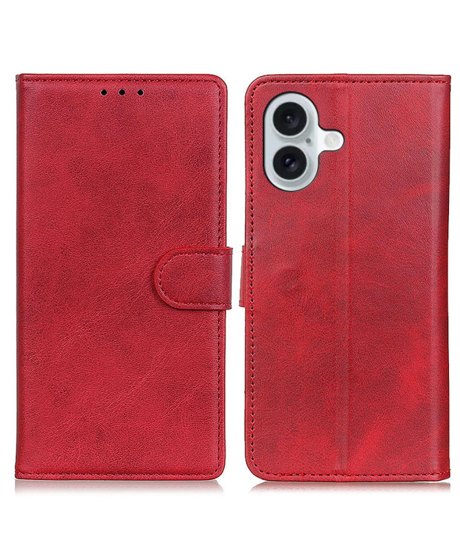 Housse iPhone 16 Plus Marius effet cuir mat