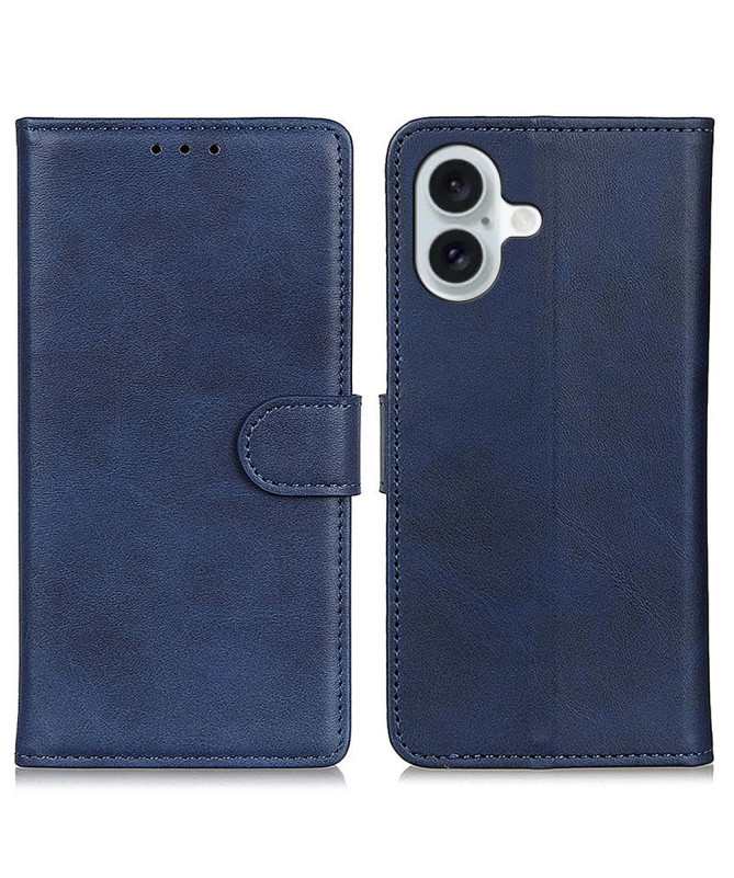 Housse iPhone 16 Plus Marius effet cuir mat