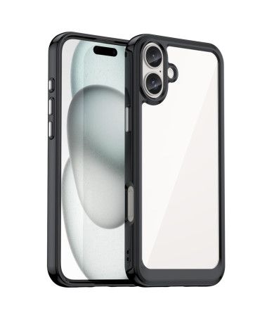 Coque iPhone 16 Plus Transparente Contour Couleuré