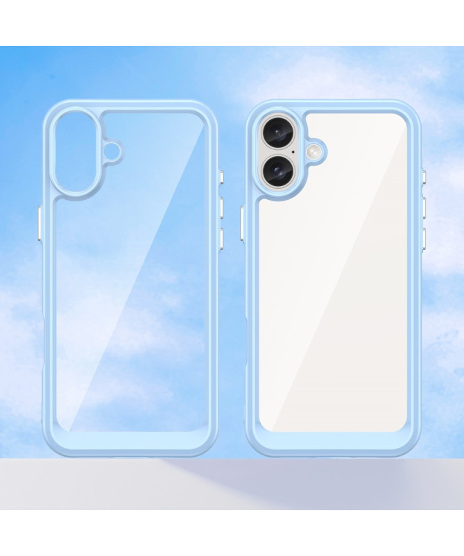 Coque iPhone 16 Plus Transparente Contour Couleuré