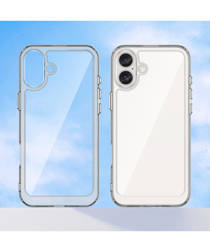 Coque iPhone 16 Plus Transparente Contour Couleuré