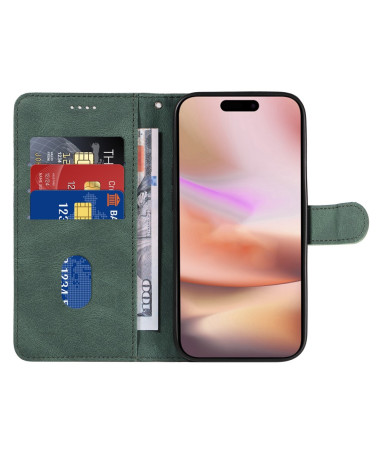 Housse iPhone 16 Plus simili cuir artistique Vert - photo 22