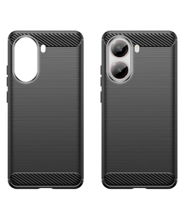 Coque Poco X7 Pro - Finition Carbone Brossée