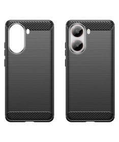 Coque Poco X7 Pro - Finition Carbone Brossée Noir - photo 2