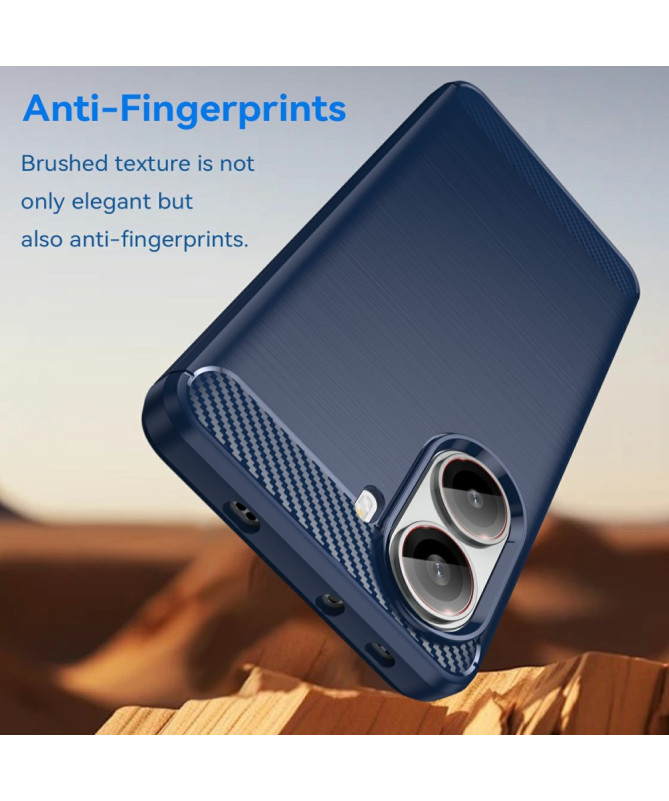 Coque Poco X7 Pro - Finition Carbone Brossée