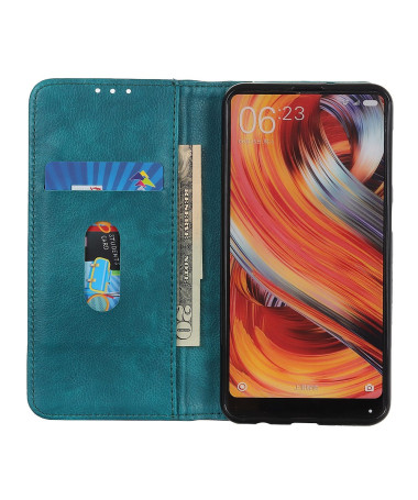 Étui Xiaomi Redmi Note 14 Pro 5G / Poco X7 Sylvestre simili cuir Bleu Paon - photo 14
